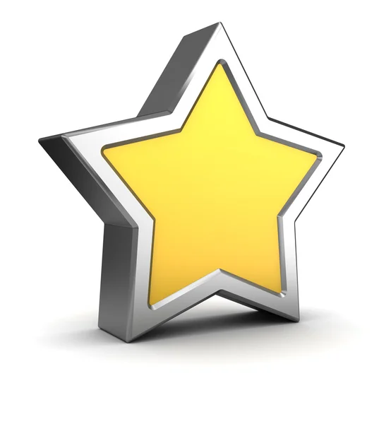 Símbolo estrela amarela — Fotografia de Stock
