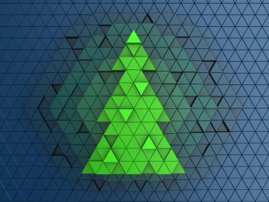 Yeşil Noel ağacı arka plan