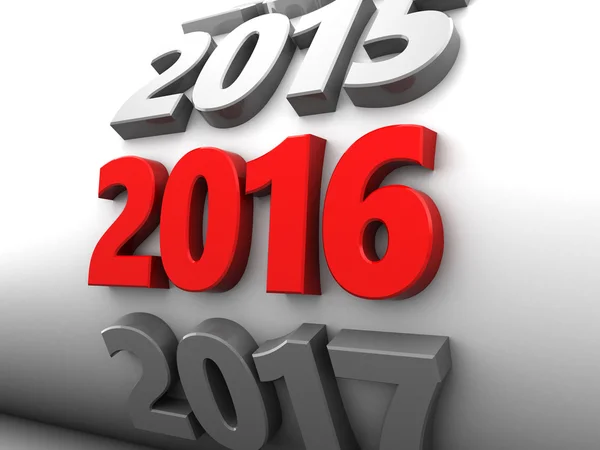 Nieuwjaar 2016 teken — Stockfoto