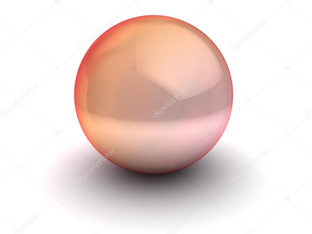 red glass sphere