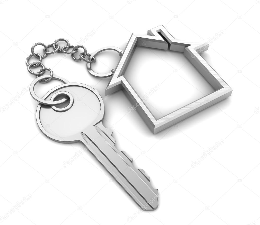 illustration of key to house