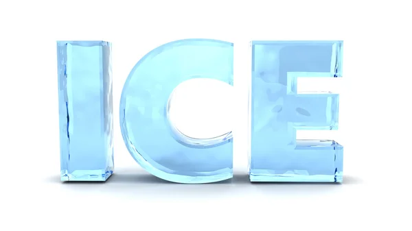 Illustrazione segno di ghiaccio — Foto Stock