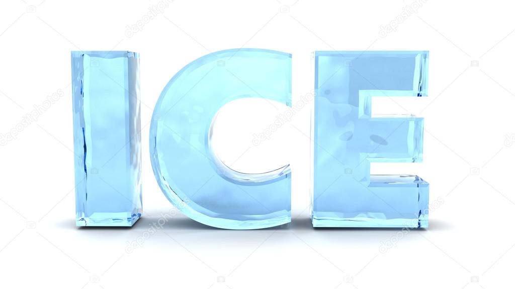 ice sign illustration