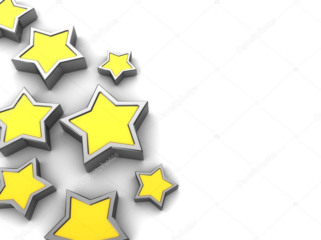 yellow stars shapes