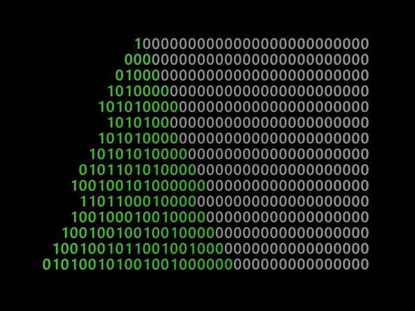 Bináris kód karácsonyfa — Stock Fotó