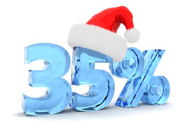 yüzde 35 indirim ve Noel şapka