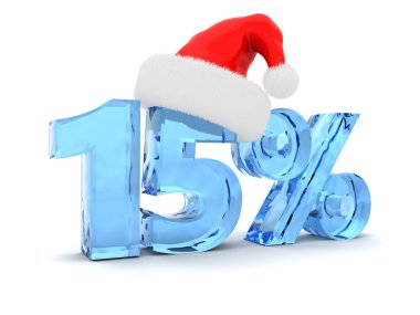 yüzde 15 indirim ve Noel şapka