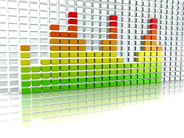 Illustratie van audio spectrum — Stockfoto