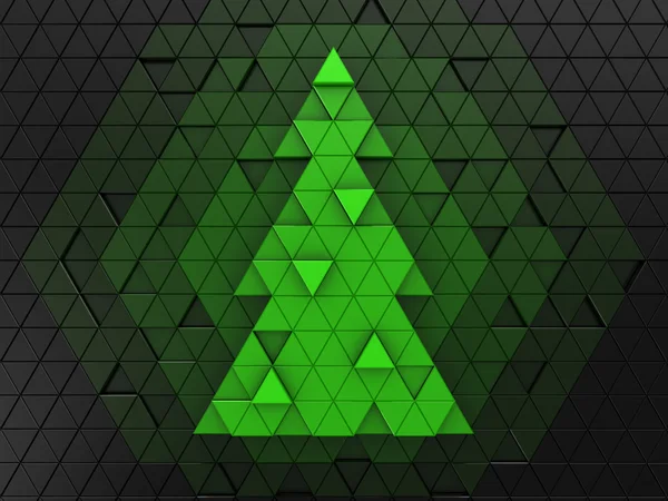 Illustration von Weihnachtsbaum-puzzle — Stockfoto