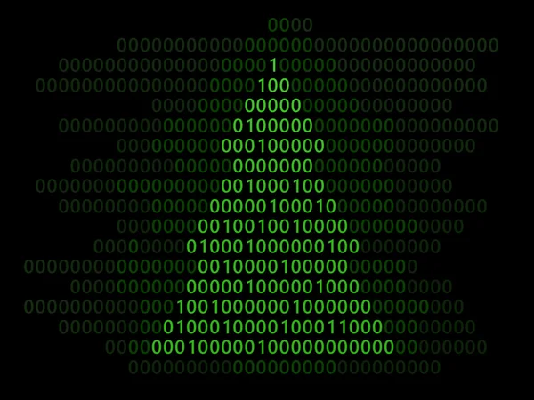 Choinki wykonane z kodu binarnego — Zdjęcie stockowe
