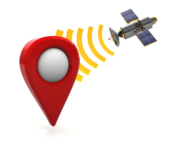 Satellite navigation koncept — Stockfoto