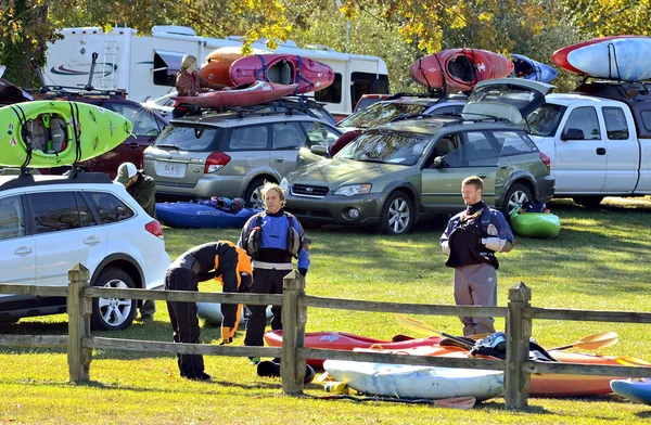 Kayaks à un événement — Photo