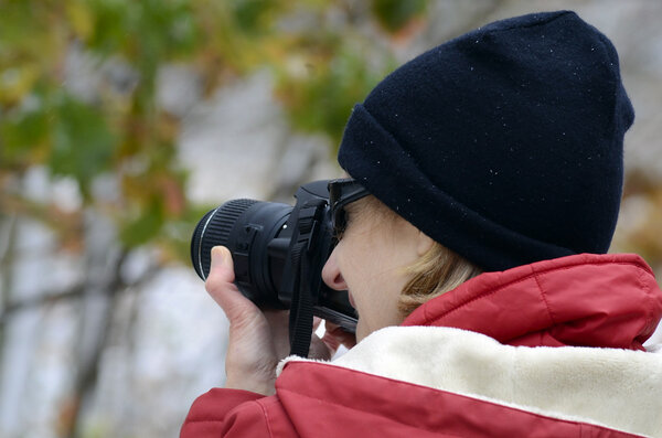 Woman Taking Picture