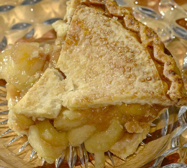 O felie de plăcintă cu mere — Fotografie, imagine de stoc