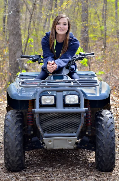 Teenager on a Four Wheeler — Stock Photo, Image