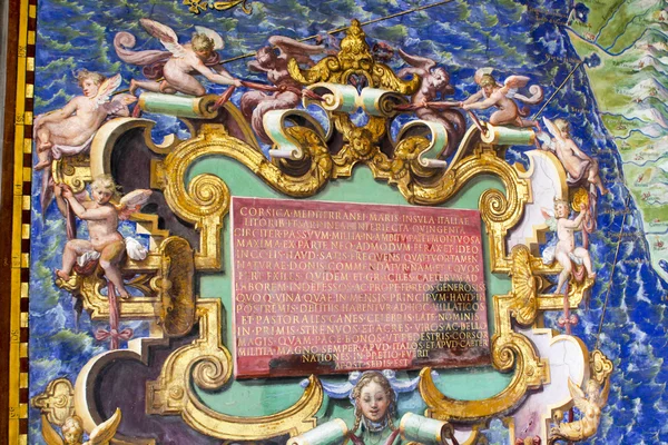 Fresco nos Museus do Vaticano, Vaticano — Fotografia de Stock