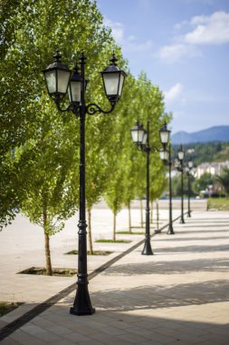 Sokak lambaları görünümü