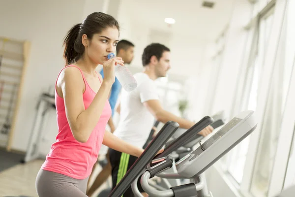 Personas entrenando en el gimnasio —  Fotos de Stock