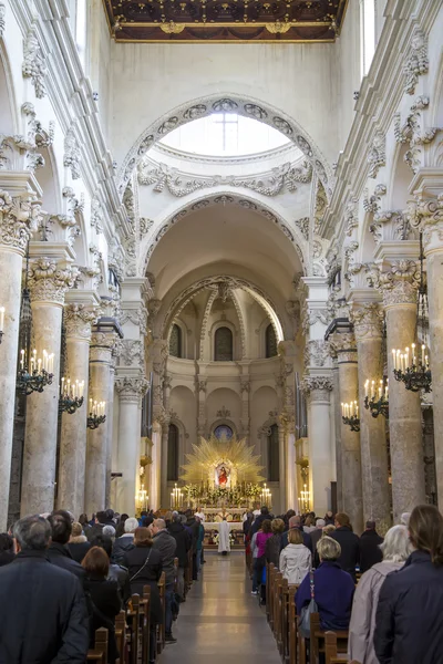 Katedrála v Lecce v Itálii — Stock fotografie