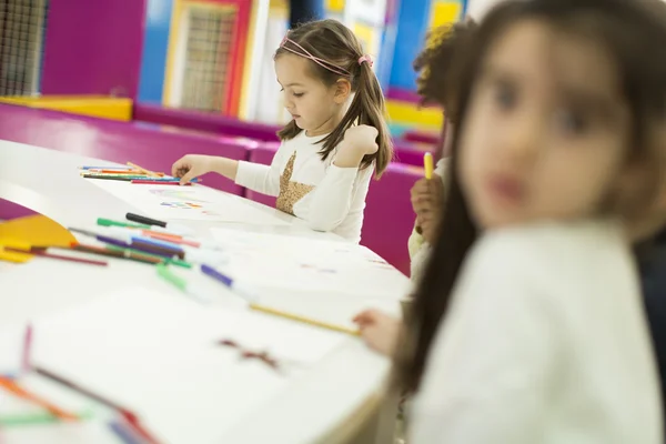 Multiracial children in the playroom — Stock Photo, Image