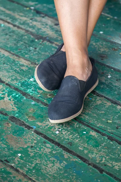 Paar Schuhe im Freien — Stockfoto