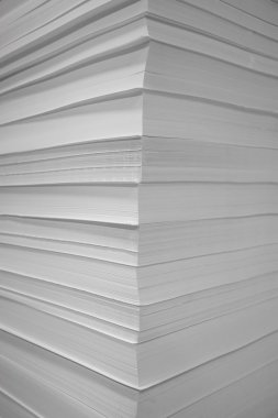 A pile of white paper clipart
