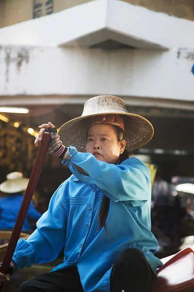 曼谷水上市场 — 图库照片