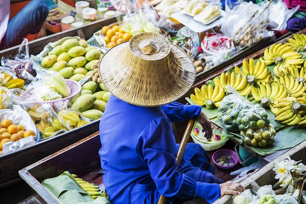 Drijvende markt in Bangkok — Stockfoto