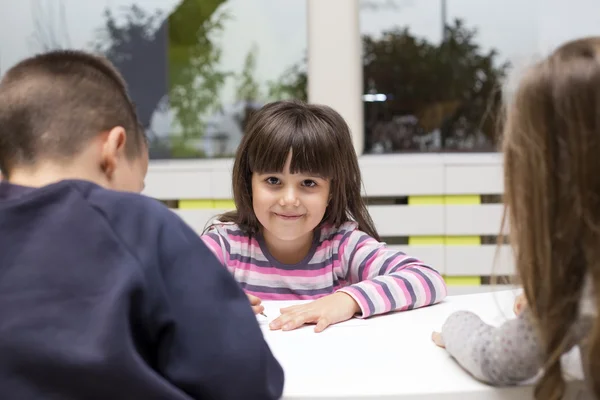 Children drawing at playroom — Stock Photo, Image