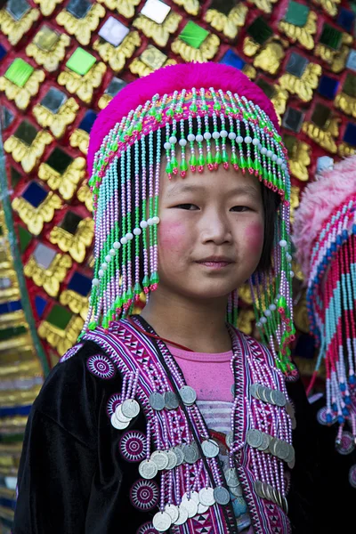 儿童在山地部落服饰 — 图库照片