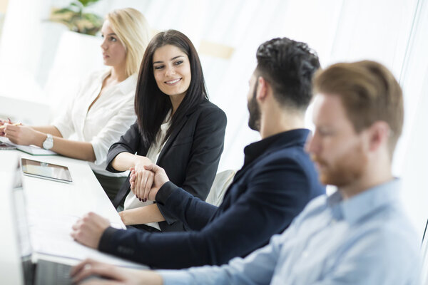 Modern multiratial businesspeople