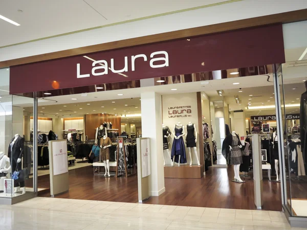 Laura alışveriş giriş — Stok fotoğraf