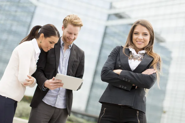 Business people at the street — Stock Photo, Image