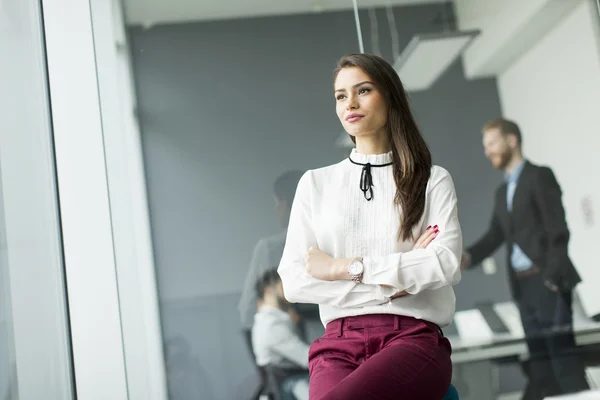 Mujer de negocios en la oficina —  Fotos de Stock