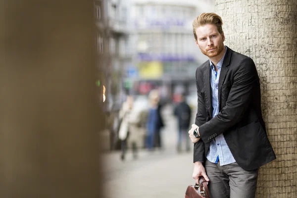 Young man on the street — Stock Photo, Image