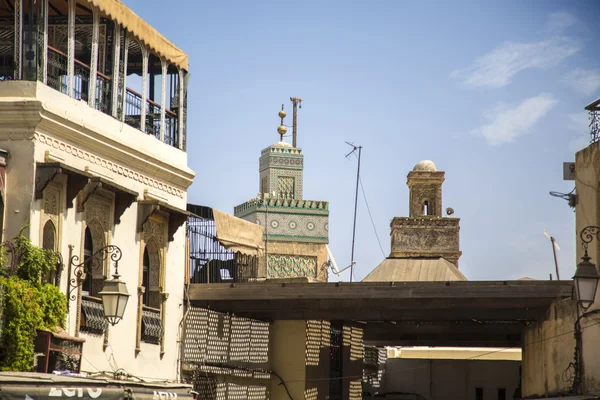 Détail sur le bâtiment à Fès — Photo