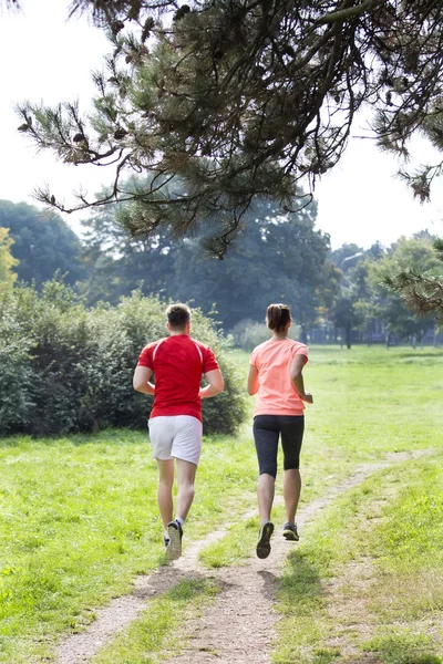 Formazione delle persone nel parco — Foto Stock