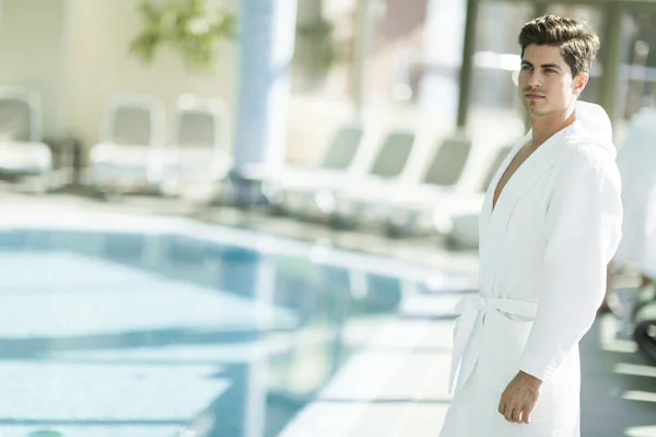 Young man in the spa — Stock Photo, Image