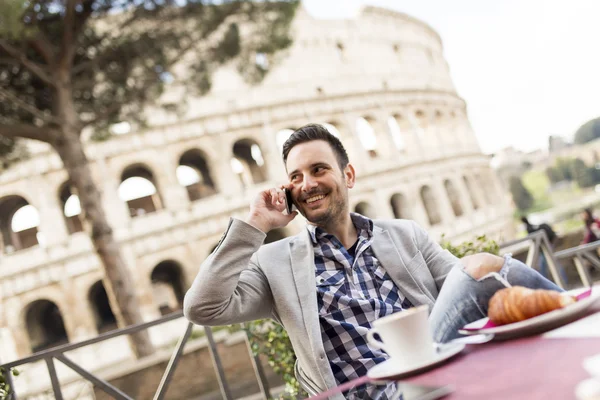 Young man in Rome — Stock Photo, Image
