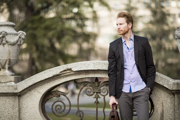 Young man on the street — Stock Photo, Image