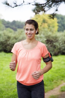 Bir egzersiz olan kadın