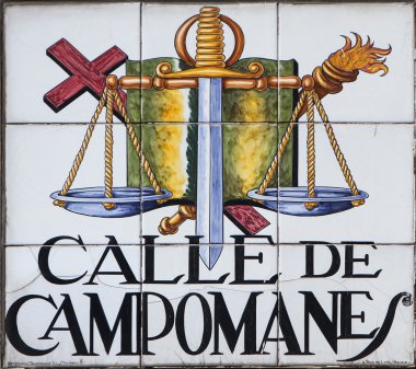 Madrid sokak işareti