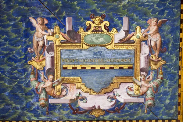 Fresco in de Vaticaanse musea, Vaticaan — Stockfoto