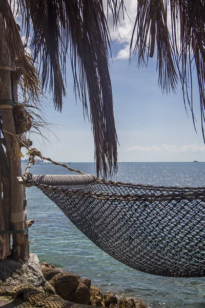 View of hammock on the beach — Stock Photo, Image