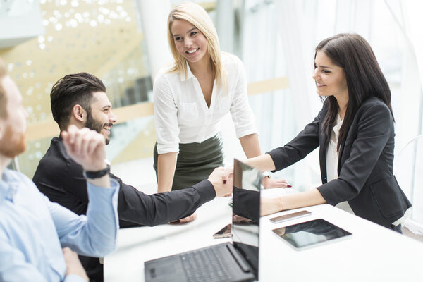 People working in the office
