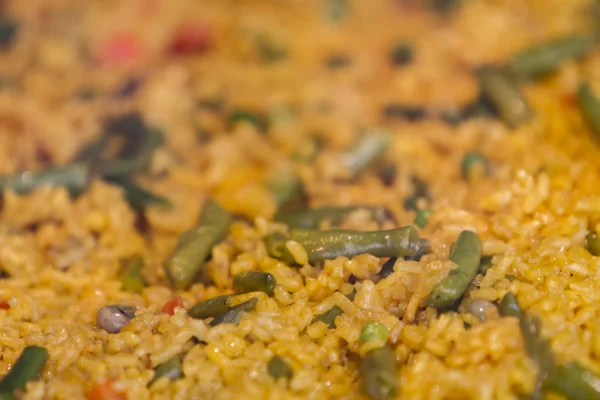 Paella de verduras view — Stock Fotó