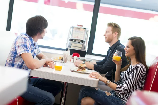 Friends having diner — Stock Photo, Image