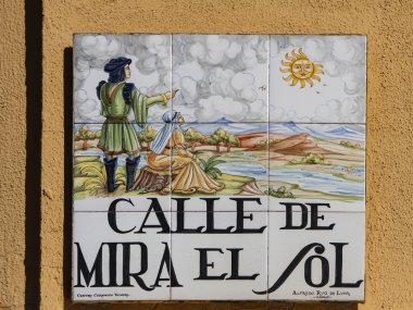 Madrid sokak işareti