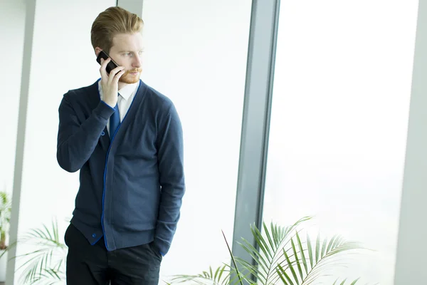 Young man on a phone — Stock Photo, Image