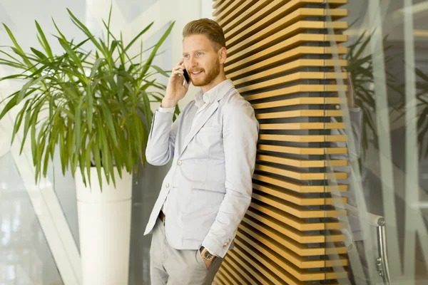 Redhair man on the phone — Stock Photo, Image